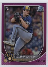 2025 Bowman Chrome Fuchsia Refractor 67/299 Logan Henderson #92 05nu