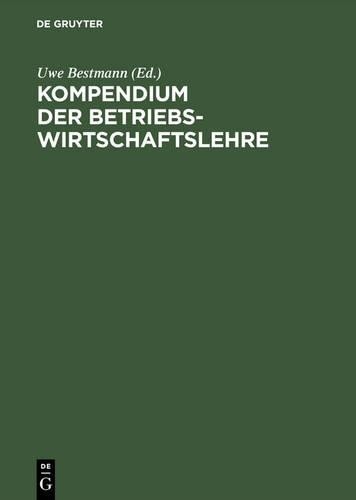 Kompendium der Betriebswirtschaftslehre (Hardback)