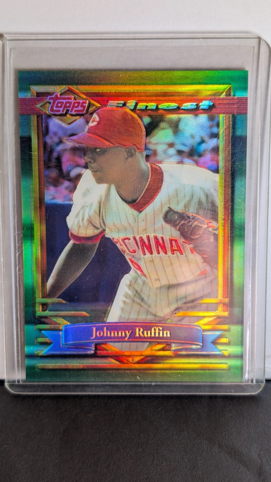 1994 Finest #283 Johnny Ruffin Refractors Cincinnati Reds