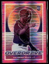 2021 Panini Chronicles #5 Keibert Ruiz Overdrive Pink Pulsar