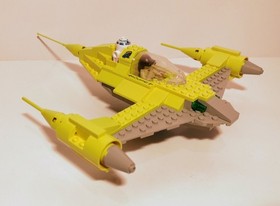 LEGO Star Wars Naboo Fighter 7141 Complete Set w/ Minifigures Vtg 1999 READ DESC