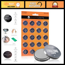 20 Pack CR2032 Lithium Coin Cell Batteries 3V - Long Lasting for Key Fob, Watch,