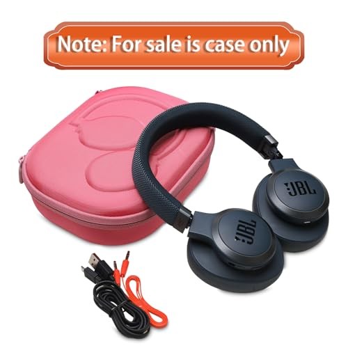 L LTGEM LTGEM EVA HARD CASE INDIA WIRELESS HEADPHONE ROSE RED