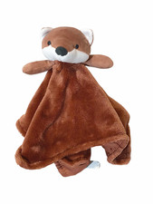 Child Of Mine Carter's Fox Baby Brown Lovey Security Blanket 14" X 14"