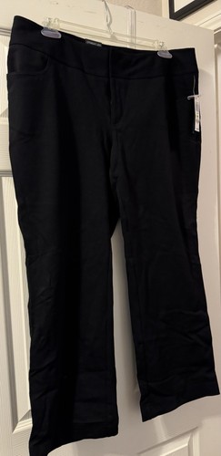 INC International Concepts Womens Black pants Straight Leg Size 18W