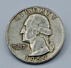 1959-D 90% Silver Washington Quarter US Mint Denver