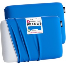 Imaginarium 2 Pack Memory Foam Pillows for Bed 16" x 24" Standard... Fas