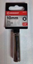 New 10mm Crescent 14 Drive 6 Point Deep Metric Socket 10mm - Cdds17n