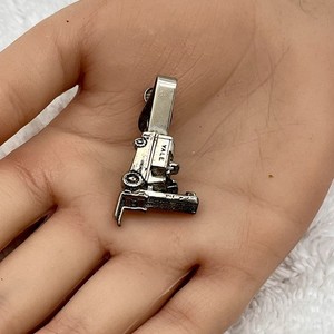 Vintage Yale Forklift Tie Bar Alligator Clasp Mecury Industries 1.5"