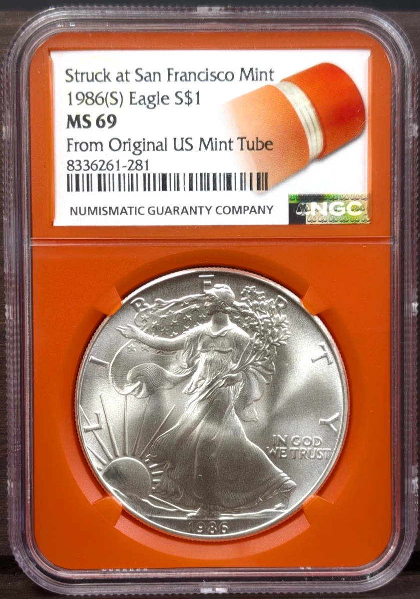 1986 U.S. Mint Grade MS 69 Silver Bullion Coins for sale | eBay