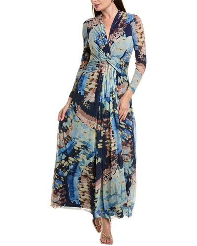 Anne Klein Twist Front Maxi Dress Women's