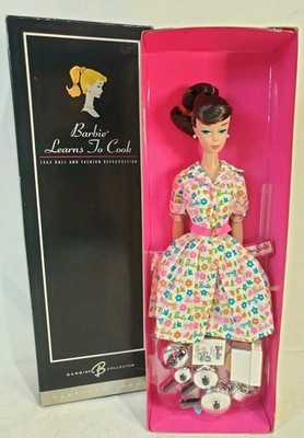PLATINUM BARBIE LEARNS T0 COOK DOLL 2006 MATTEL K9139 NRFB | eBay