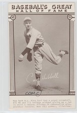 1977 Exhibits Baseball's Great Hall of Fame Reprints Carl Hubbell HOF 2u3