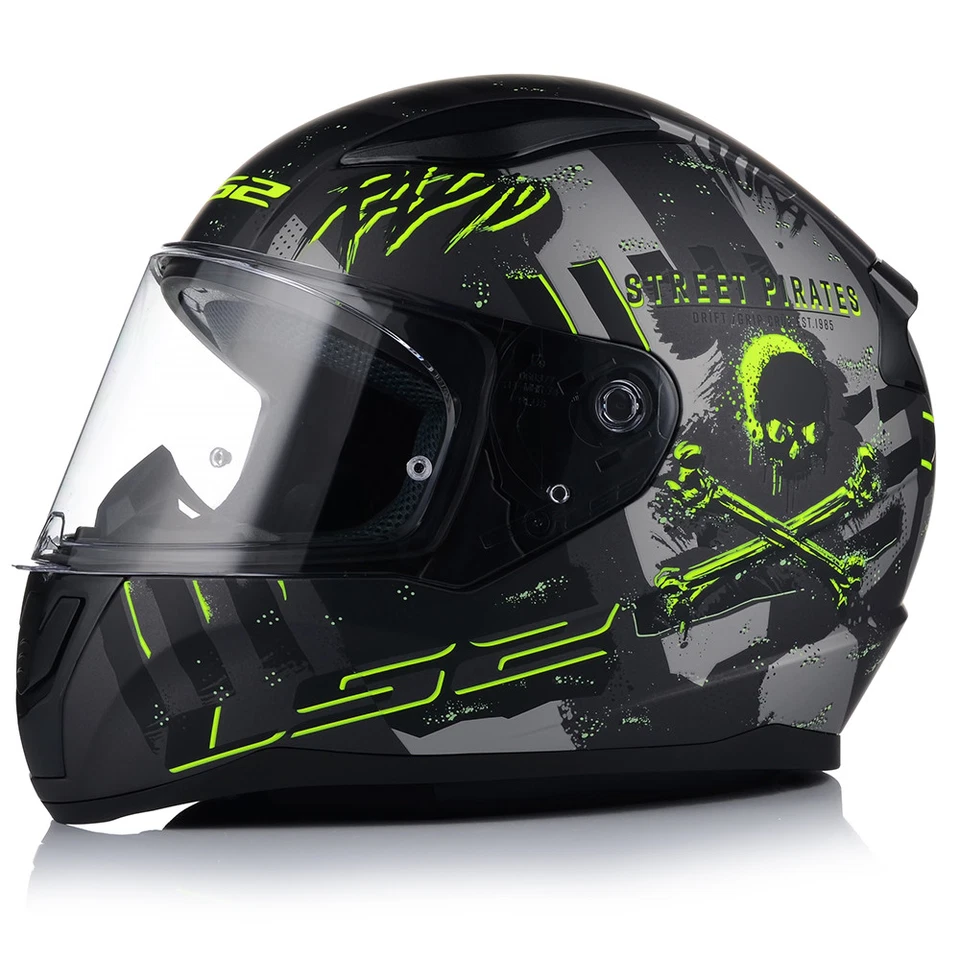 Motorradhelm LS2 FF353 RAPID II PIRATES + 2 Visiere Integralhelm Helm XS - XXXL - Bild 2 von 4