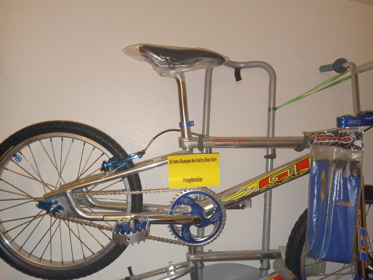 NOS Built 1998 GT Power Series 3.0 Blue Elite BMX Bike Vintage