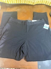 Rafaella Women's Black Straight Leg Dress Pants Size 16