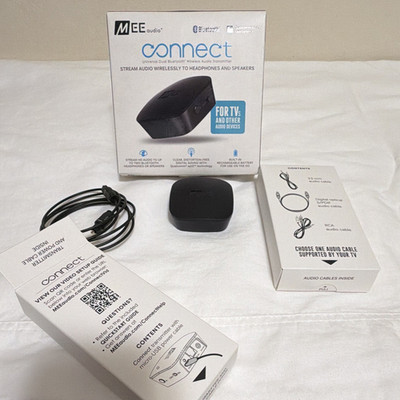 MEE Audio Connect Dual Bluetooth Transmitter aptX Low Latency for TV, 3.5mm