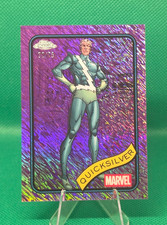 2025 Topps Chrome Marvel #121 Quicksilver Purple Shimmer Refractor Free Shipping