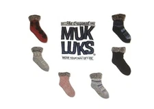 MUK LUKS Women's Original Short Cabin Socks One Size Color Choice New Tags!