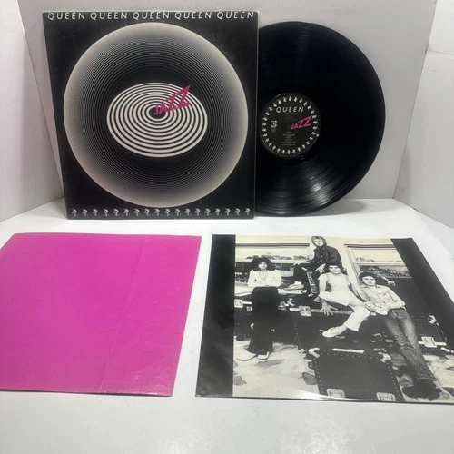 QUEEN - JAZZ - LP VINYL 1978 1ST PRESS w/ POSTER - VG+ / EX