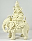 Chinese Buddhism Dehua Acrylic 1960's Goddess Kwan-Yin Guan Yin Statue 12"x9"