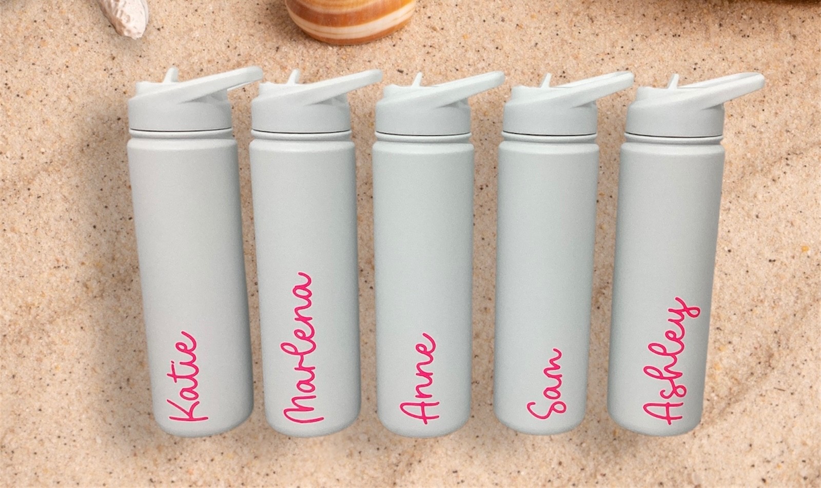 Personalized Water Bottle 650ml Insulated White Inspiring Cu