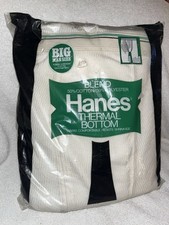 VTG 1977 70s NOS Hanes Thermal Underwear Bottom Long Johns USA 3xl 50/52