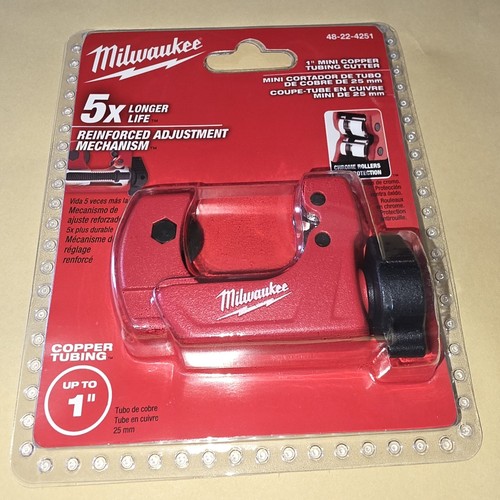 Milwaukee 48-22-4251 ( 1" ) Chrome Roller Mini Copper Tubing Cutter BRAND NEW