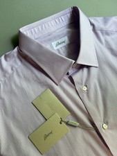 NWT Brioni Cotton Dress Shirt Size 48 / 19