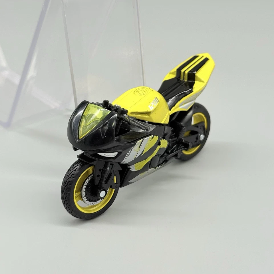 Mattel X7720 Hot Wheels 1:18 Street Power Turbo Bike Motorcycle Yellow Black - Image 4 of 4