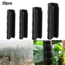 Ensemble de 20 clips cerceaux robustes pour films de serre et piquets de plantes