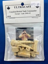 ULTRACAST 1/35 SCALE - CANADIAN BRITISH TANK COMMANDER EUROPE LATE - 35018