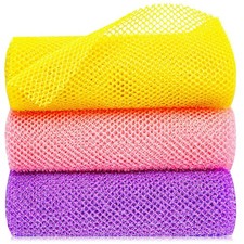 3 Pcs African Net Sponge Exfoliating Bath Scrubbing Long Body Scrubber Net