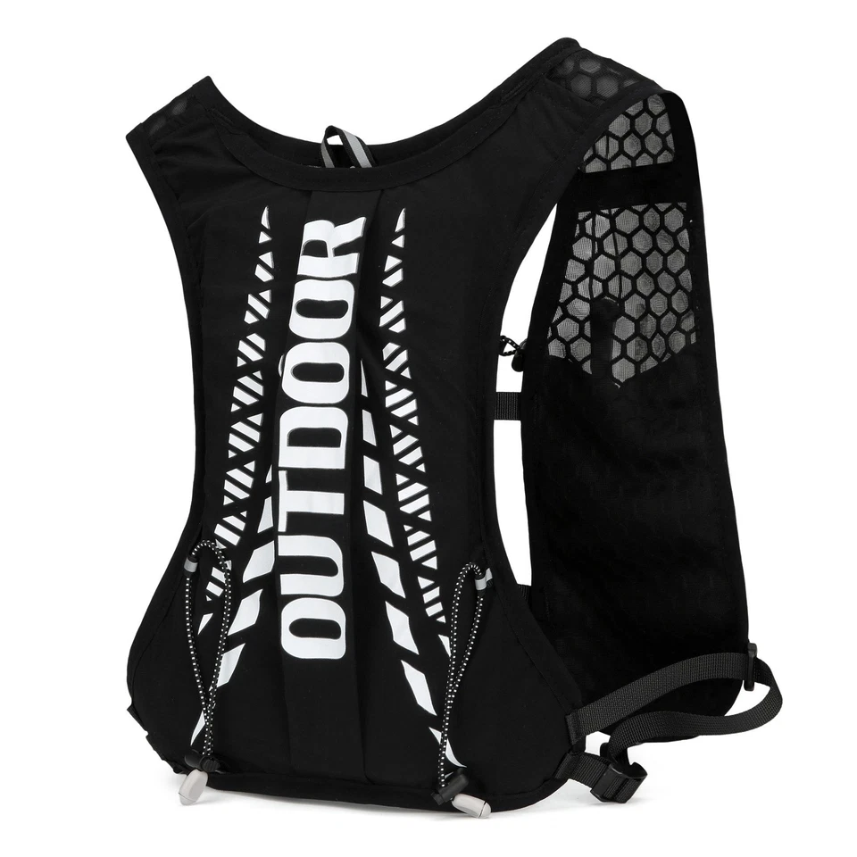 Trinkrucksack 5L Laufweste Ultraleicht Wasserdicht Atmungsaktiv mit Reflektoren - Bild 3 von 4