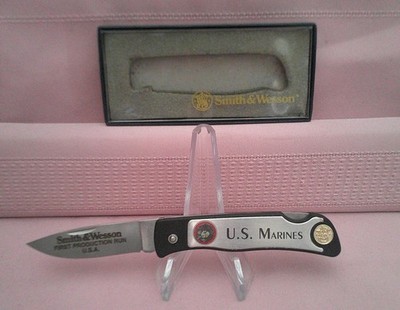 Rare NIB USA Design Smith & Wesson 1ST Production Run U.S. Marines Knife!