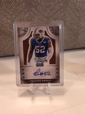 2014 Crown Royale Rookie Signatures Bronze 15/99 Preston Brown Auto Buffalo Bill