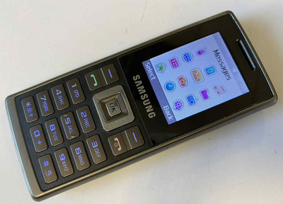Samsung M150 (SGH-M150) Handy (entsperrt) 2G Tasten klassisch grau