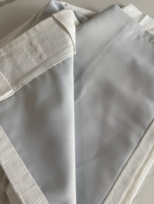 Pottery barn kids Evelyn white flat, blackout drapery panel