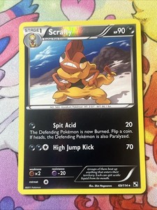 Scrafty 69/114 2011 Black & White Base Pokemon Card TCG Reverse Holo Rare - NM