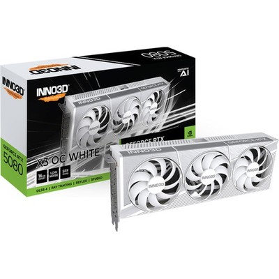INNO3D GeForce RTX 5080 X3 OC WHITE, Grafikkarte, weiß