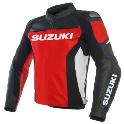 Suzuki GSX Inspired Leather Jacket Men s Ultimate Racing Streetwear