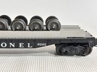 LIONEL POSTWAR NICE 6262 BLACK WHEEL CARRYING CAR W/ SIX SETS OF WHEELS LF — photo 7