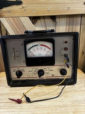 Triplett Transistor Tester Model 2590 Test Equipment Vintage Untested