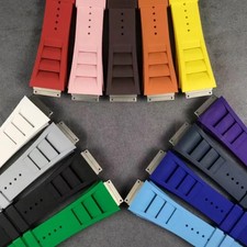 Replacement Medium Rubber Strap Watch Band Fits Richard Mille RM 010 M Size