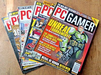 PC Gamer Magazine Lot (6 Issues) - NO DISCS - Grand Theft Auto, Tomb Raider