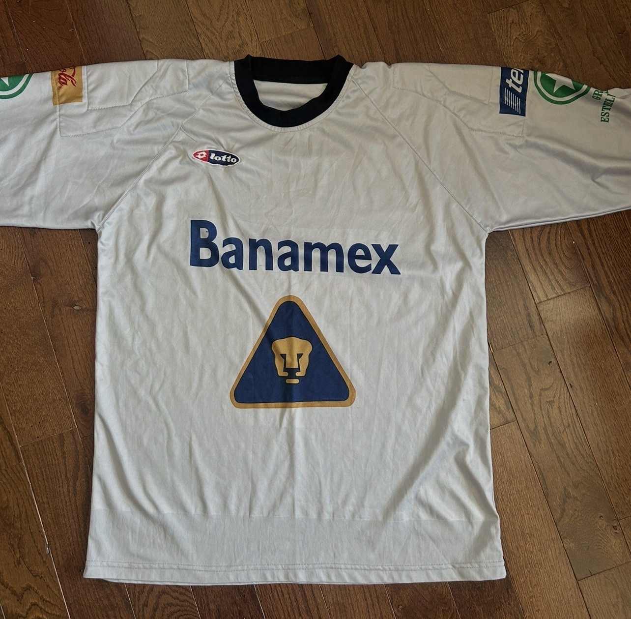 Vintage Lotto Pumas UNAM Goalkeeper Jersey L Banamex Telcel Long Sleeve Mexico