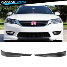 Fits 13-15 Honda Accord Sedan HFP Style Unpainted Front Bumper Lip Spoiler 2PCS