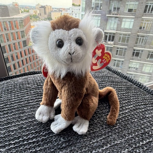 Ty Beanie Babies 2.0 Jungle Monkey Plush 2008 Retired w/ Tags MWMT