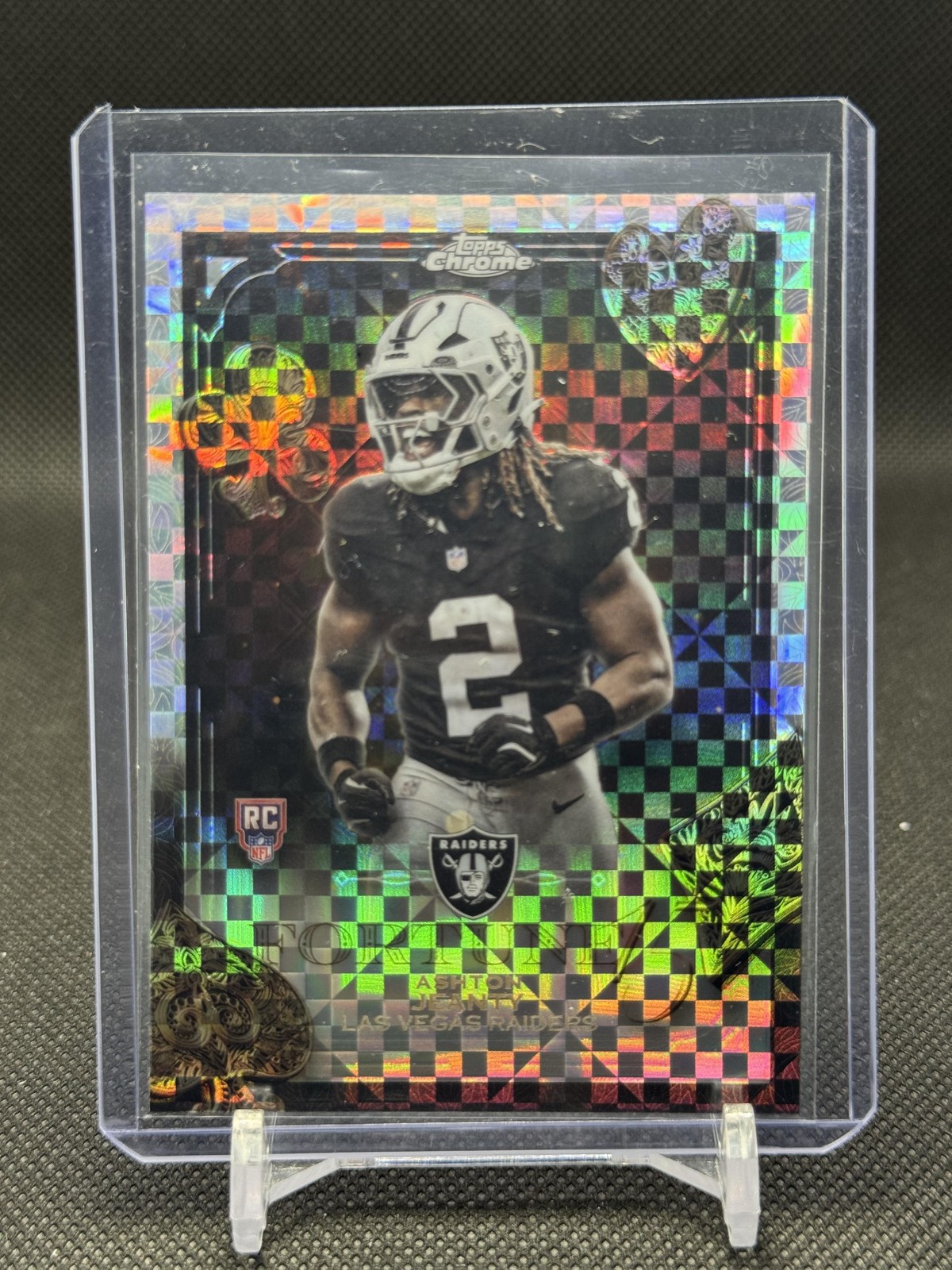 2025 Topps Chrome #F15-24 Ashton Jeanty Fortune 15 XFractor RC
