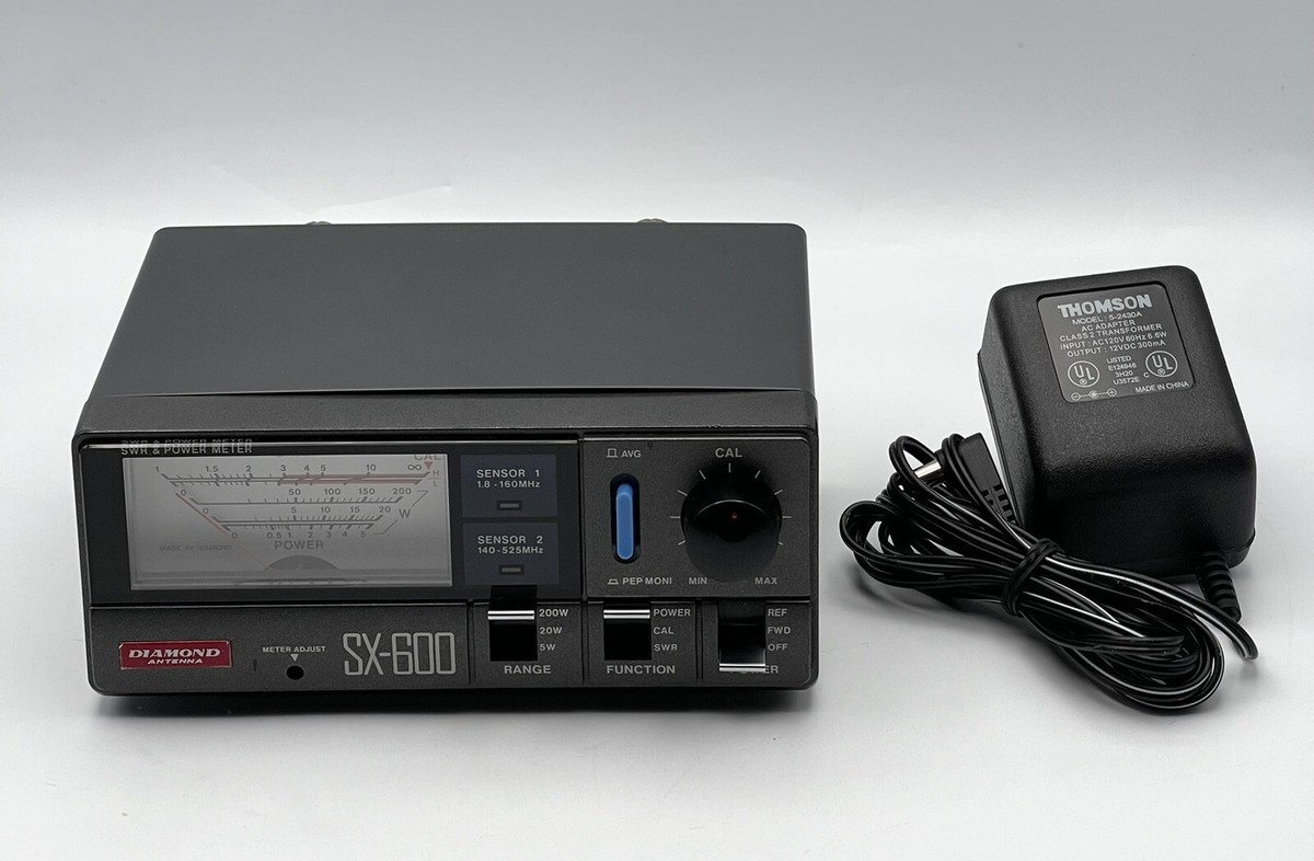 Diamond Antenna SX600 Dual Power Meters W/ Power Supply Diamond Antenna SX600 Dual Power Meters W/ Power Supply